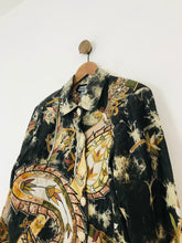 Load image into Gallery viewer, Indigo Moon Women's Floral Embroidered Overcoat Jacket | L UK14 | Multicolour