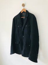 Load image into Gallery viewer, Gian Carlo Rossi Men’s Wool Linen Overcoat Jacket | 54 UK44 L | Navy Blue