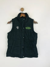 Load image into Gallery viewer, Player Layer Women's Puffer Oxford Brooks University Gilet Jacket | UK10 | Black