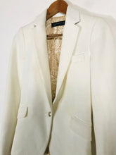 Load image into Gallery viewer, Zara Women's Knit Blazer Jacket | XS UK6-8 | White