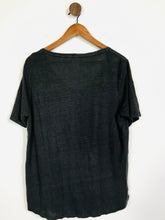Load image into Gallery viewer, Fat Face Women's Linen T-Shirt | UK14 | Grey