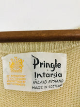 Load image into Gallery viewer, Pringle Women’s 100% Cashmere V-Neck Intarsia Knit Jumper | 44 L UK14-16 | Brown