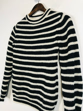 Load image into Gallery viewer, Iro Women's Striped Alpaca Jumper | XS UK6-8 | Black