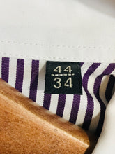 Load image into Gallery viewer, Massimo Dutti Women's Striped Smart Button-Up Shirt | IT44 UK12 | Purple