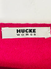 Load image into Gallery viewer, Hucke Women's Cashmere Zip Cardigan | UK12 | Pink