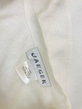 Load image into Gallery viewer, Jaeger Women's Linen Button-Up Shirt | UK16 | White