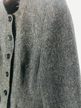 Load image into Gallery viewer, Jaeger Women's Wool High Neck Blazer Jacket | UK14 | Grey