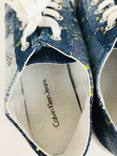 Load image into Gallery viewer, Calvin Klein Jeans Women's Denim Trainers | EU41 UK8 | Blue