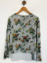 Load image into Gallery viewer, Oasis Women's Floral Jumper | M UK10-12 | Grey
