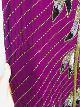 Load image into Gallery viewer, Biba Women's Boho Sequin Sheath Dress | UK16 | Purple