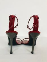 Load image into Gallery viewer, Sergio Rossi Women’s Leather Stiletto Heels | UK7 EU40 | Red