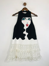 Load image into Gallery viewer, Giamba by Gimabattista Valli Women's Embroidered Lace A-Line Dress | XS UK6-8 | Multicoloured