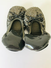 Load image into Gallery viewer, Dune Women's Sequin Ballet Shoes | 38 UK5 | Grey