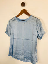 Load image into Gallery viewer, Marc O’Polo Women's Silk T-Shirt | 36 UK8 | Blue