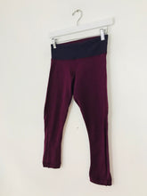 Load image into Gallery viewer, Lululemon Women’s Low Rise Cropped Gym Yoga Leggings | 4 XS UK8 | Burgundy Red