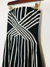Load image into Gallery viewer, Coast Women's Striped Sleeveless A-Line Dress | UK10 | Black