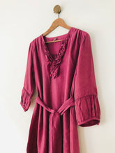 Load image into Gallery viewer, Wrap Women's Silk Shift Dress | UK14 | Purple