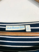 Load image into Gallery viewer, JoJo Maman Bebe Women's Striped Long Sleeve T-Shirt | M UK10-12 | Blue