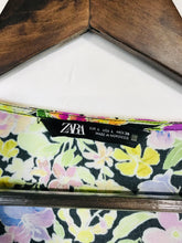 Load image into Gallery viewer, Zara Women's Floral Wrap Blouse | L UK14 | Multicoloured