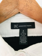 Load image into Gallery viewer, International Concepts Women's Colour Block Button-Up Shirt | S | Black