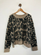 Load image into Gallery viewer, Rails Women's Leopard Print Alpaca Jumper | L UK14 | Brown