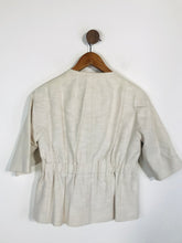 Load image into Gallery viewer, L.K Bennett Women's Linen Blazer Jacket | UK10 | White