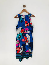 Load image into Gallery viewer, Coast Women's Floral Halter Neck A-Line Dress | UK14 | Blue