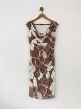 Load image into Gallery viewer, Phase Eight Women's Cowl Neck Sheath Dress | M UK10-12 | Brown