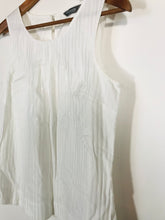 Load image into Gallery viewer, TM Lewin Women's Striped Smart Tank Top | UK10 | White