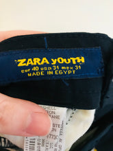 Load image into Gallery viewer, Zara Youth Men’s Slim Fit Chino Trousers | 40 UK31 | Blue
