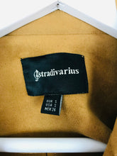 Load image into Gallery viewer, Stradivarius Womens Leather Look Biker Jacket | S | Brown