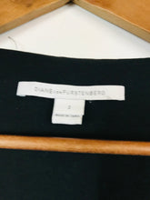 Load image into Gallery viewer, Diane Von Furstenberg Women's Cap Sleeve Sheath Dress | 2 UK6 | Black