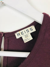 Load image into Gallery viewer, Reiss Womens A-Line Jersey Dress | UK12 | Burgundy
