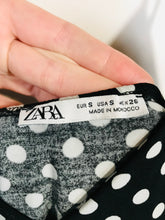 Load image into Gallery viewer, Zara Women's Polka Dot Shift Dress | S UK8 | Black