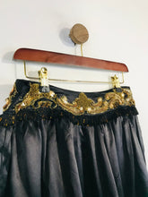 Load image into Gallery viewer, Manoush Women's Embroidered Mini Skirt | Eu40 UK12 | Black