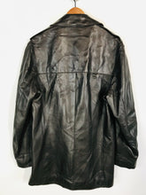 Load image into Gallery viewer, Reiss Men's Leather Double Breasted Jacket | L | Brown