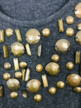 Load image into Gallery viewer, Betty Barclay Women’s Embellished 3/4 Sleeve Top T-Shirt | UK12 | Grey