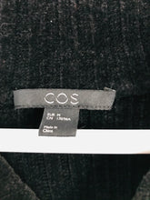 Load image into Gallery viewer, Cos Women’s Ribbed Velvet Knit Cardigan | M | Black