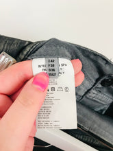 Load image into Gallery viewer, High Use by Claire Campbell Womens Straight-Leg Jeans | IT42 UK10 W28 L33 | Washed Black