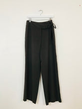 Load image into Gallery viewer, Coast Womens Wide Leg Tie Wrap Trousers | UK12 | Brown