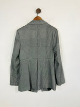 Load image into Gallery viewer, Topshop Women's Check Gingham Blazer Jacket | UK14 | Black