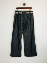 Load image into Gallery viewer, River Island Women's Wool Wide Leg Smart Trousers | UK12 | Grey