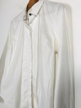 Load image into Gallery viewer, Paul Costelloe Women's Button-Up Shirt | L | White