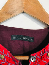 Load image into Gallery viewer, Gudrun Sjoden Women's Floral Striped Shirt Dress | S UK8 | Purple