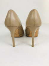 Load image into Gallery viewer, LK Bennett Women's Leather Court Heels | EU38 UK5 | Beige