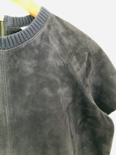 Load image into Gallery viewer, Petite Mendigote Jolie Jolie Women’s 100% Suede Shift Dress | UK10-12 M | Blue