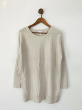 Load image into Gallery viewer, The White Company Women's Merino Oversized Jumper  | UK14 | White