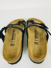 Load image into Gallery viewer, Birkenstock Women’s Leather Sandals | 38 UK5 | Black and Brown