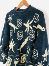 Load image into Gallery viewer, Pachamama Women's Cotton Jumper | UK14-16 | Blue