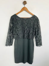 Load image into Gallery viewer, Great Plains Women's Lace Long Sleeve Mini Dress | S UK8 | Grey